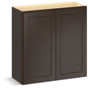 RELIABILT Parkstone II Wall Cabinet, Espresso Stained, 30" W, 2 Doors, Fully Assembled - 641365 | Lowe's Pro Supply